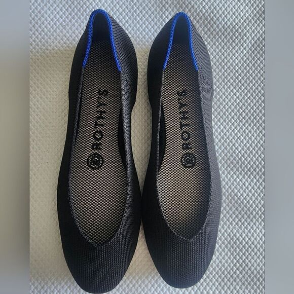 Rothy's Women's Black and Blue Flats - Picture 1 of 10